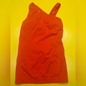 sweaty betty asymmetric seamless tank with built in padded bra